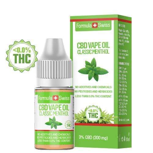 CBD vape olja classic menthol 3-5%