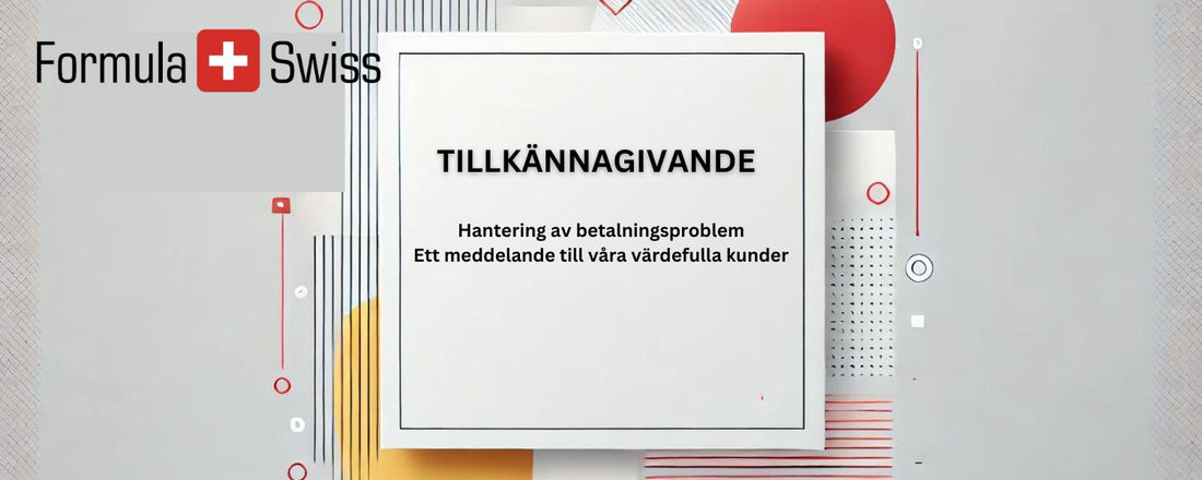 Ett meddelande till våra värdefulla kunder