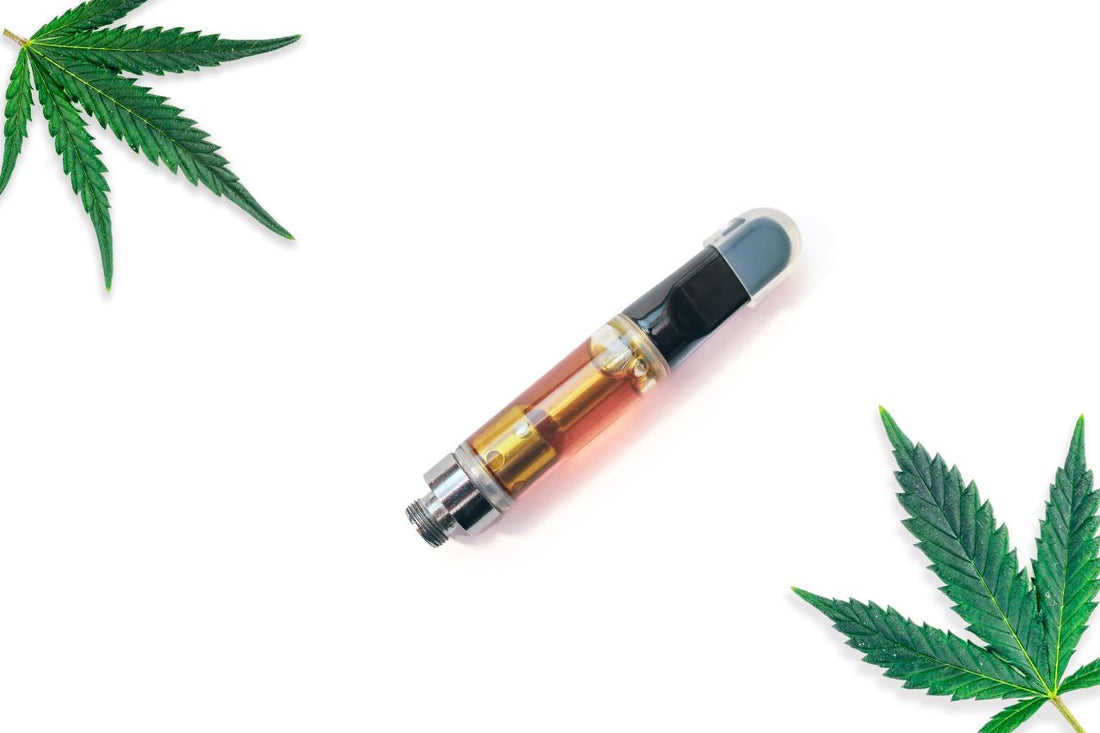 Cannabis Vape-patron och Cannabis-blad