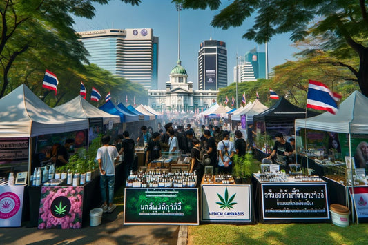 Cannabis mässa i Thailand