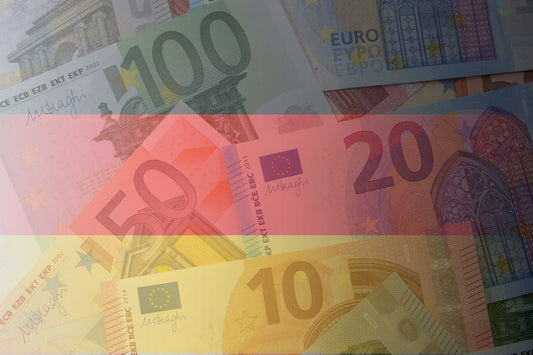 Tysk flagga och valuta