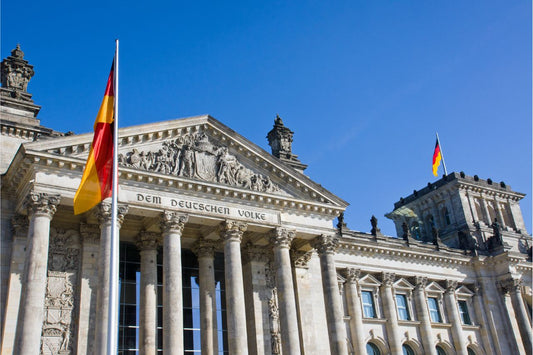 Tysk flagga i Reichstag  