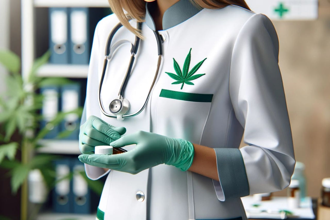 En sjuksköterska med medicinsk cannabis