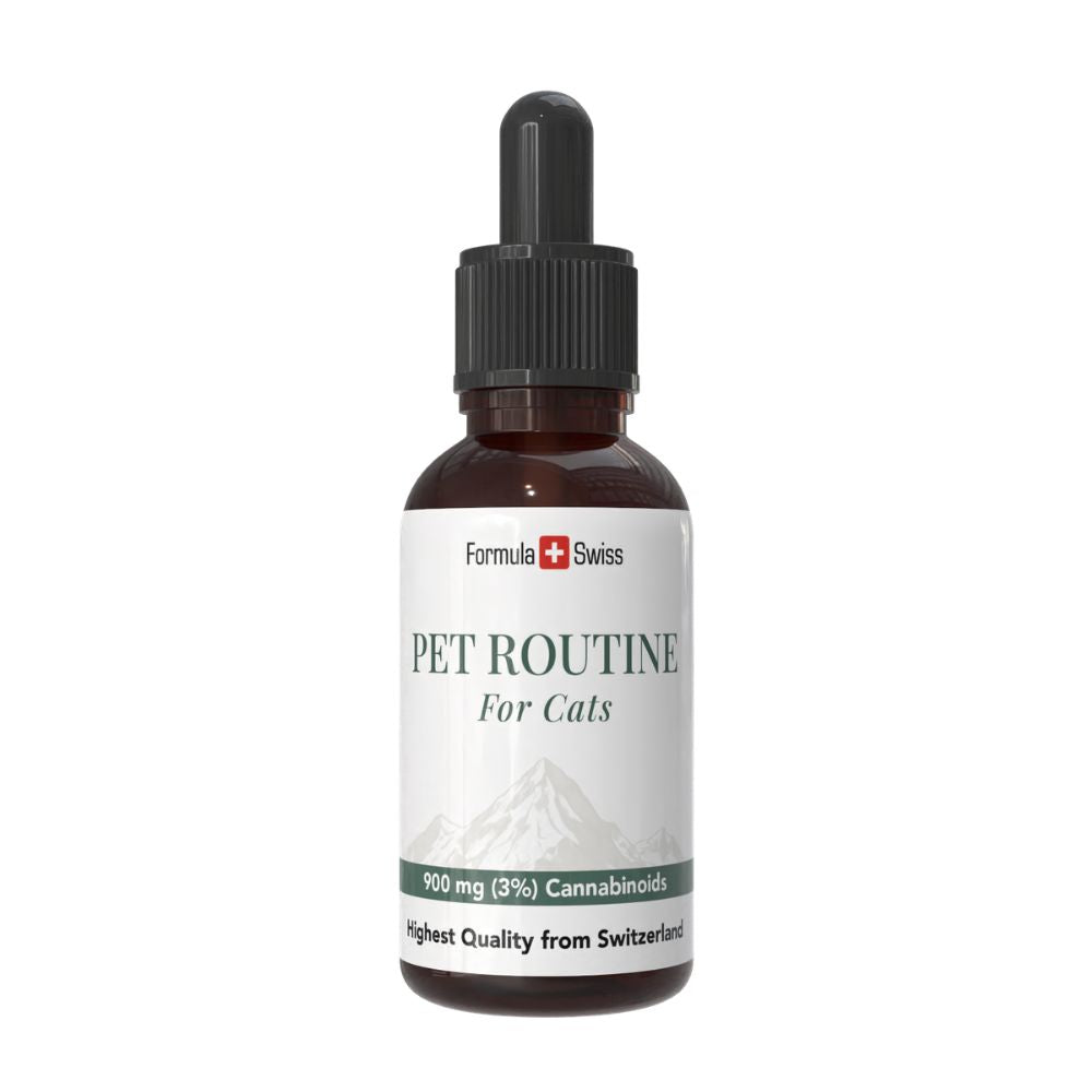 Formula Swiss Pet Routine för katter - CBD olja 3 % CBD, droppflaska