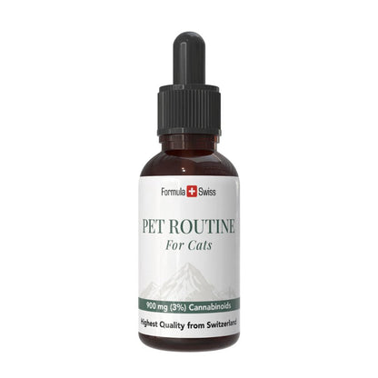 Formula Swiss Pet Routine för katter - CBD olja 3 % CBD, droppflaska