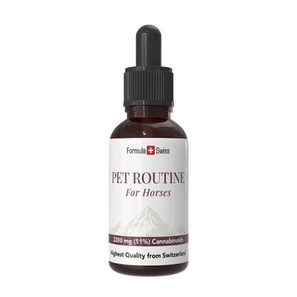 Formula Swiss Pet Routine för hästar - CBD olja 10 % CBD, droppflaska