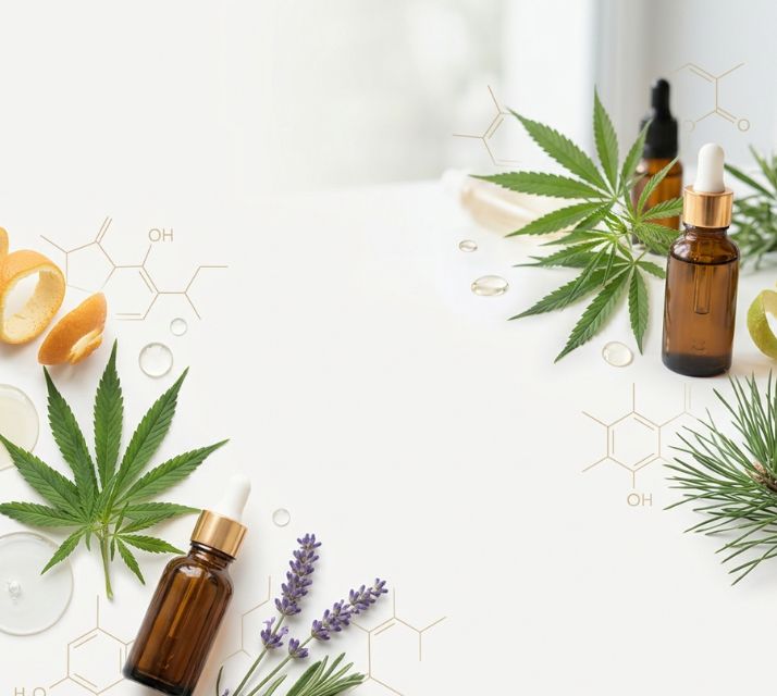 Terpener och aromatiska ämnen i hampaväxten